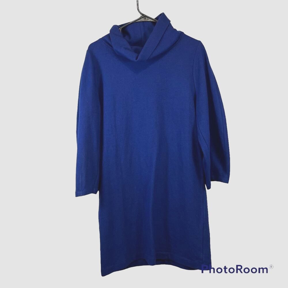 COS NWT Royal Blue Turtleneck Wool Blend Sweater Tunic Size EU XS